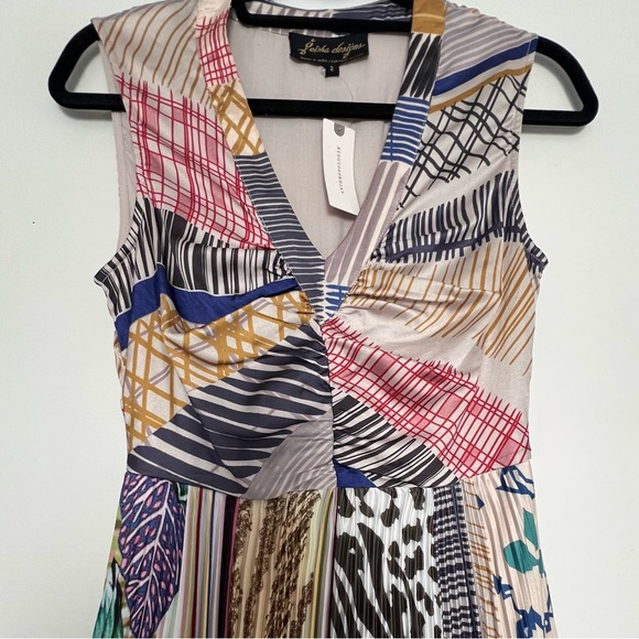 NWT Anthropologie Geisha Designs Jacinta Pleated Midi Dress - 2 - Picture 6 of 9